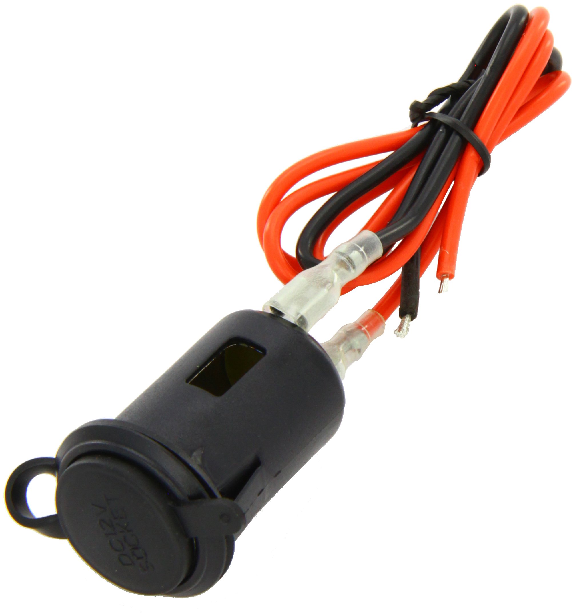 Bottari SpA 30206 12V Car Cigarette Lighter Socket Plug with Cable - Perfect for Charging Phones, GPS & Devices in Vehicles, Boats & RVs