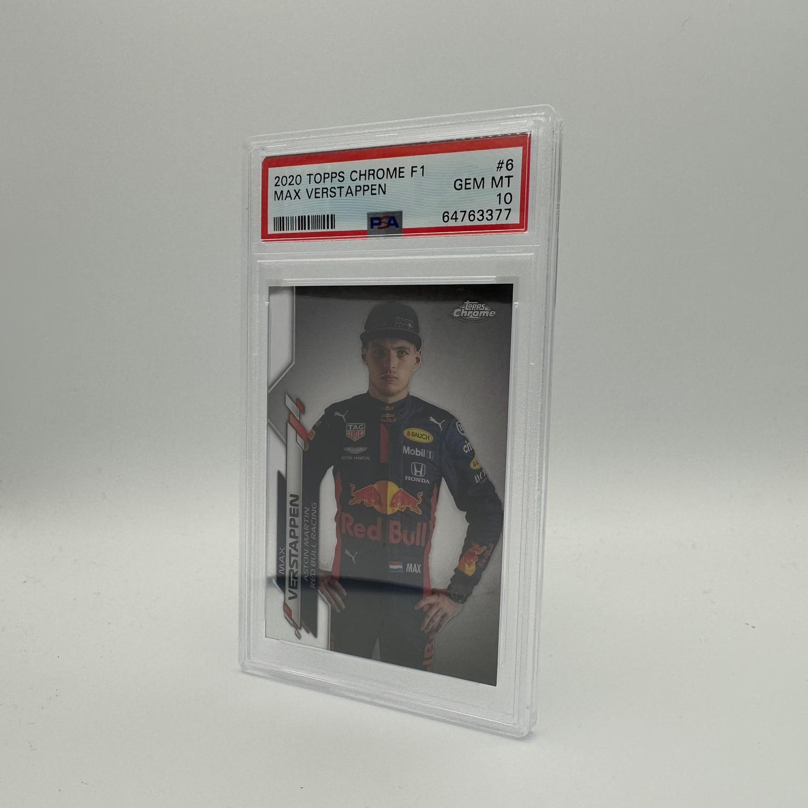 PSA 10 Graded Max Verstappen #6 Racing Card - Rare Collectible for F1 Fans & Sports Memorabilia Enthusiasts - Perfect for Display, Trading, and Investment