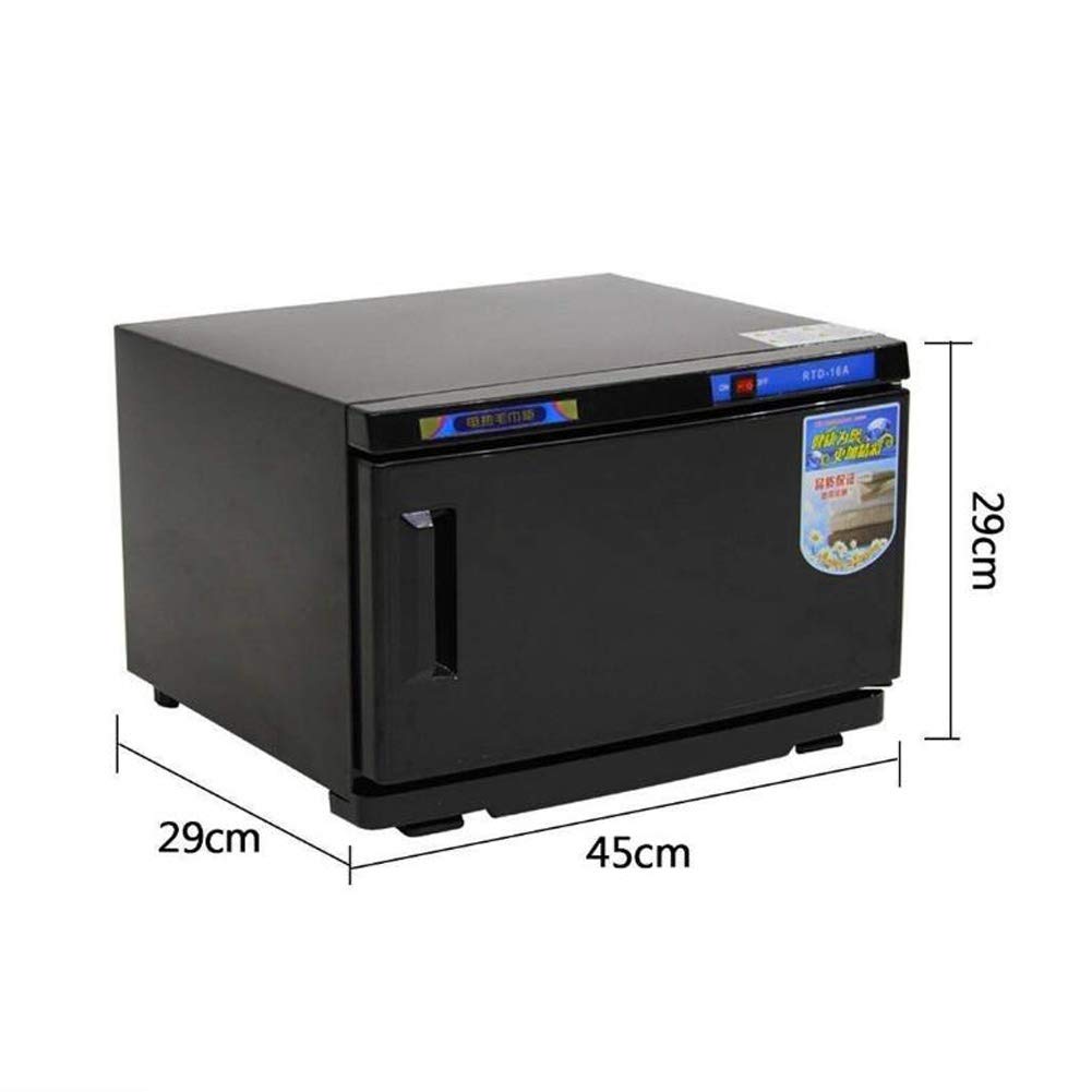 16L/32L Professional Hot Towel Warmer Cabinet - Electric Towel Sterilizer & Facial Spa Steamer for Beauty Salon, Hotel, Home & Barber Shop - High Temperature Disinfection (Black, 16L) - Perfect for Facial Treatments, Spa Days & Hygienic Towel Warming