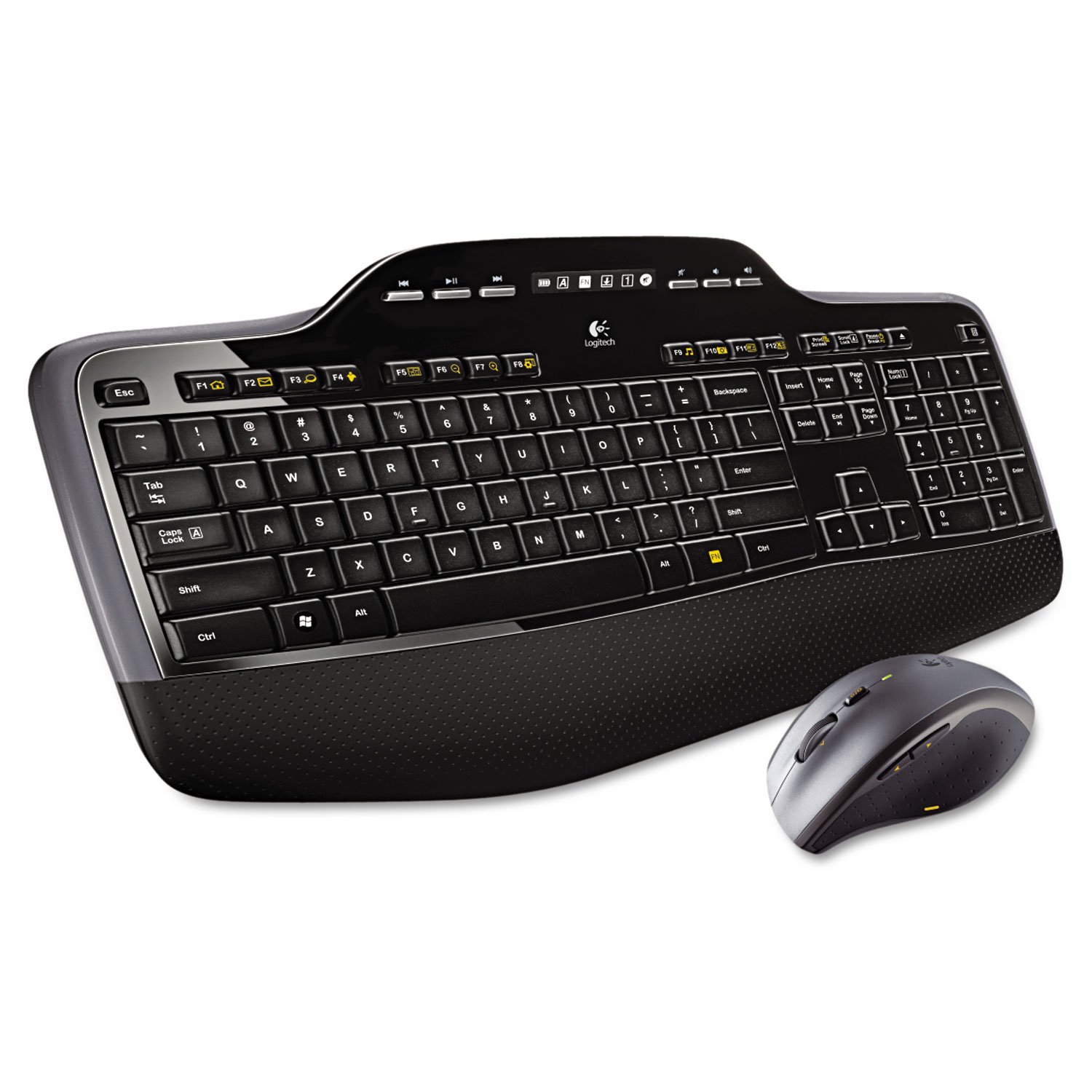 Logitech MK710 Wireless Keyboard and Mouse Combo - USB, Black (LOG920002416) - Perfect for Home Office, Gaming & Productivity