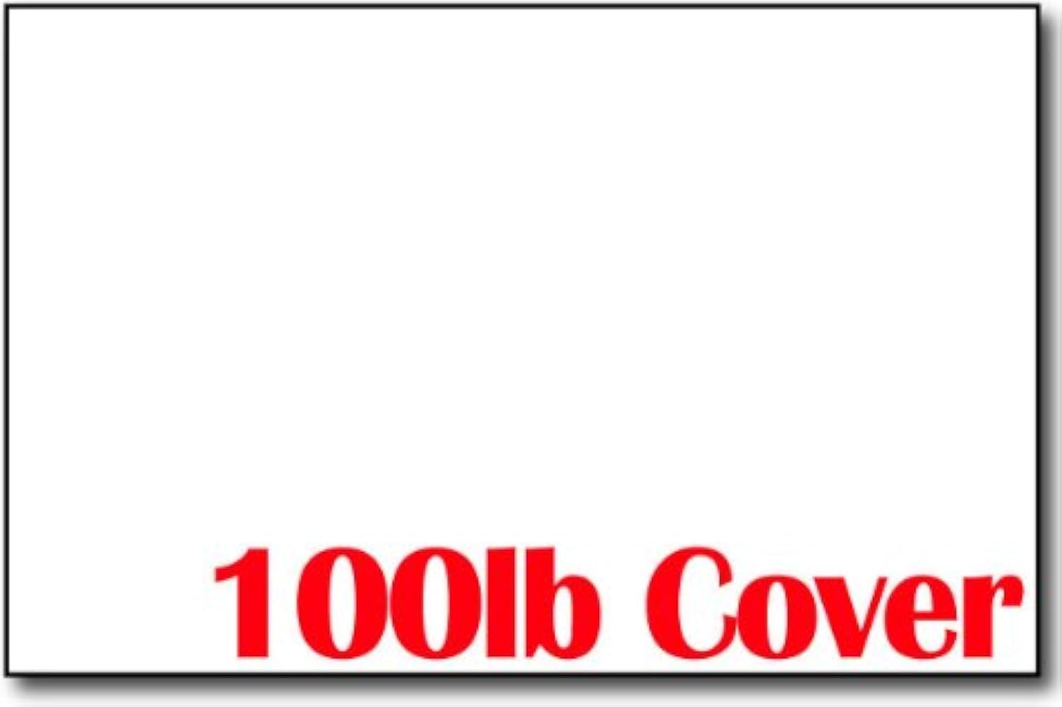 Ultra Thick 100lb Cover White Half Letter Size Cardstock (5.5