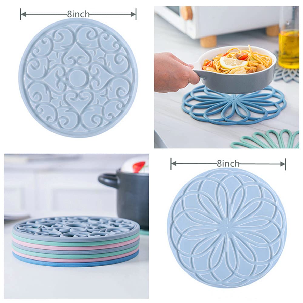 Premium 2-Piece Large Silicone Coaster Molds with 3D Mandala Flower Geode Design - DIY Epoxy Resin Casting Molds for Coasters, Trivets & Decorative Trays - Perfect for Home Decor, Gifts & Craft Projects