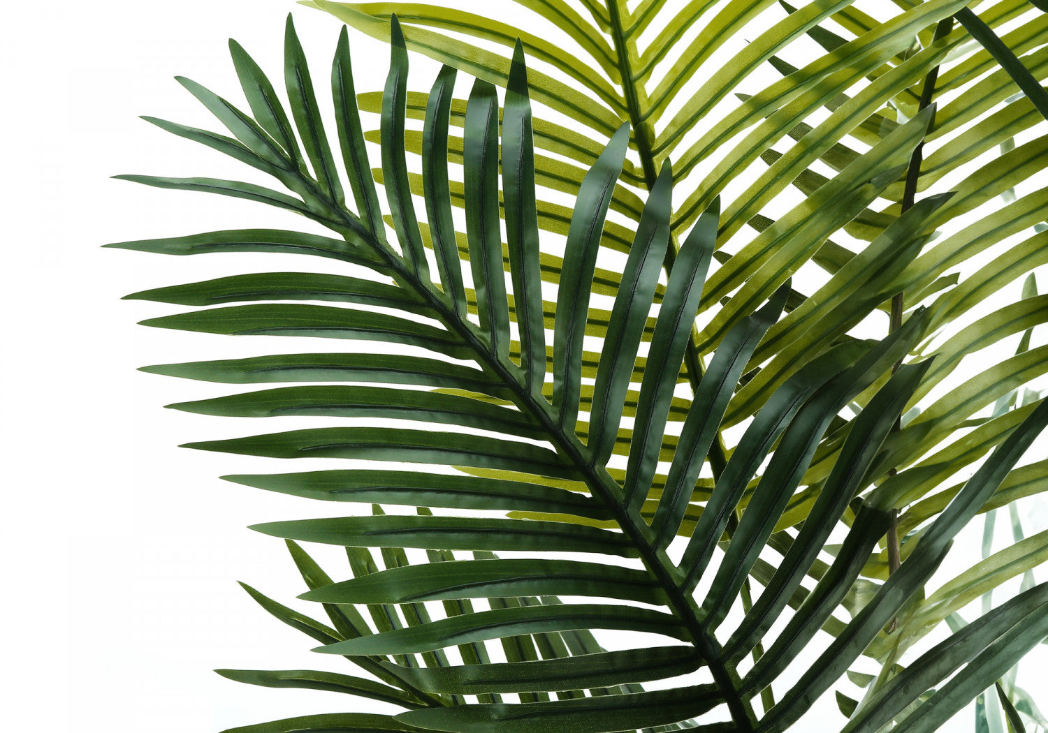 47 Inch Artificial Palm Tree with 5 Black Pots - Realistic Green Faux Plant for Home Decor, Office, Living Room, and Indoor Spaces