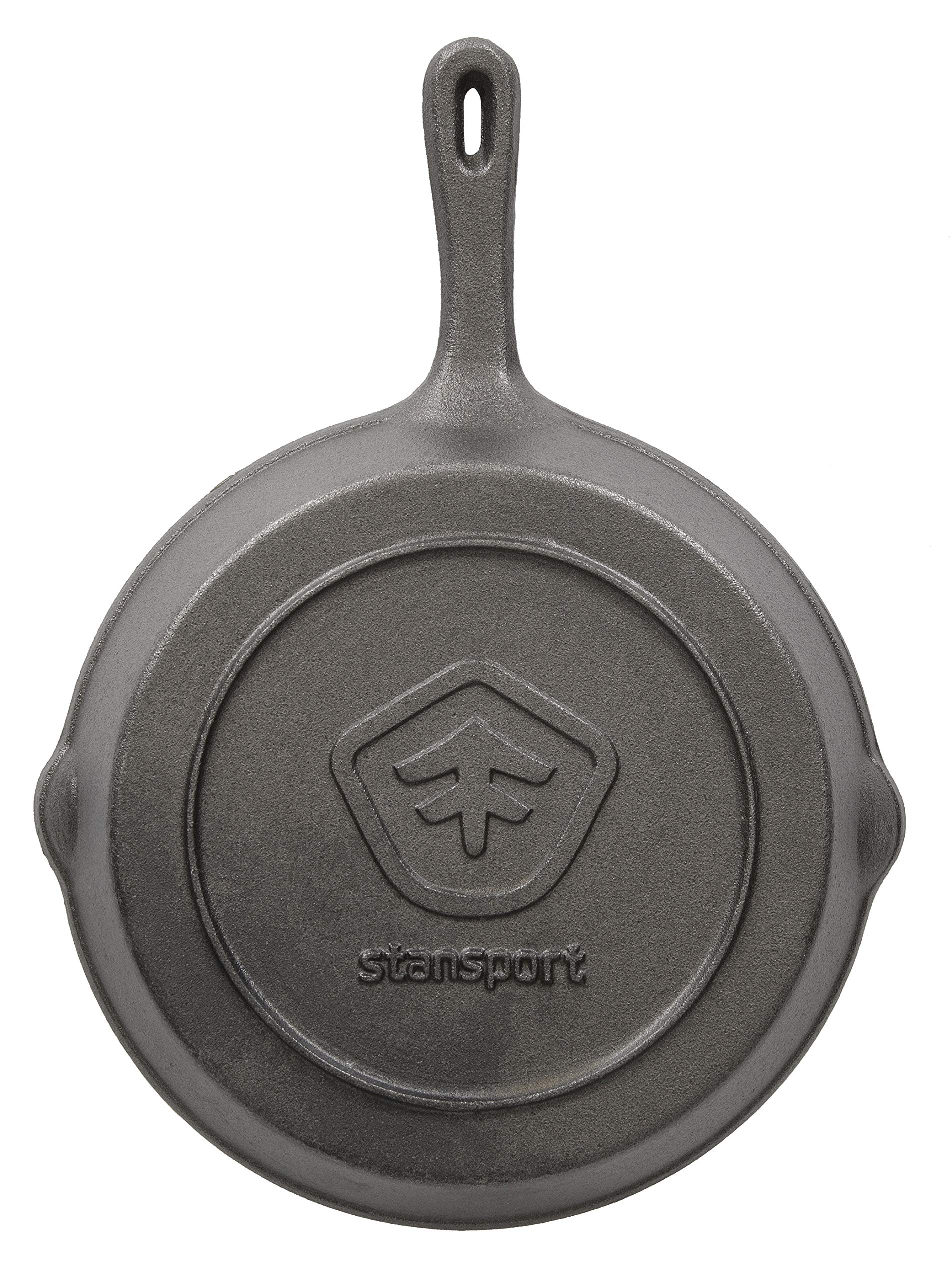 Stansport Pre-Seasoned Cast Iron Dutch Oven - 5.5 Quart Enameled Cast Iron Pot with Lid - Perfect for Braising, Stewing, Baking & Camping - Ideal for Soups, Bread, Chili & Outdoor Cooking