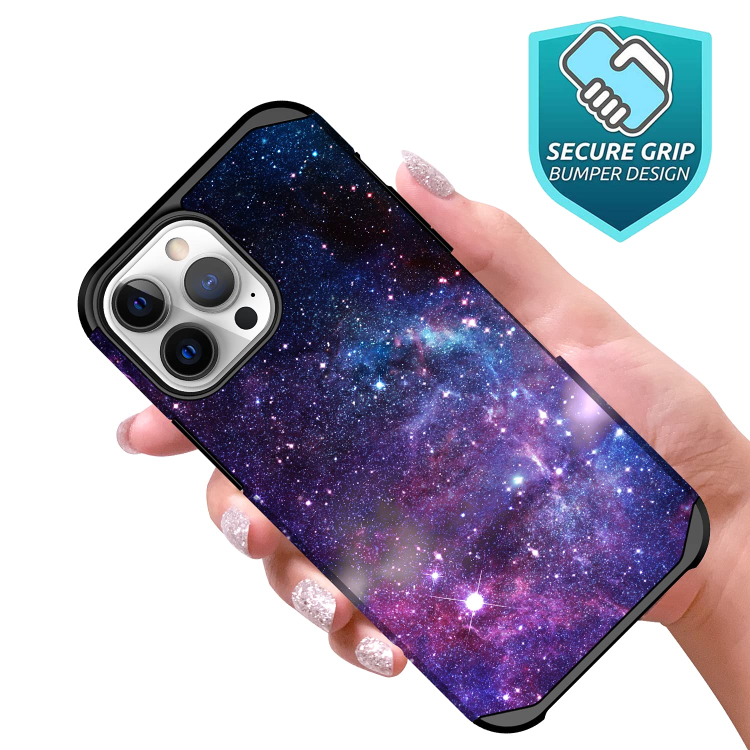 Premium iPhone 13 Pro Max Case - Slim Hybrid Shockproof Hard Cover with Stylish Stardust Design | Fashionable & Protective Armor Case for iPhone 13 Pro Max | Perfect for Daily Use, Travel & Outdoor Activities
