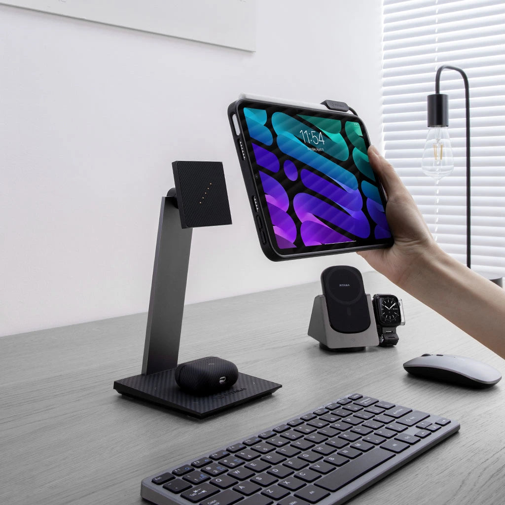 MagEZ Stand for Tablets - Adjustable Tablet Holder Stand for iPad, Samsung, Kindle - Perfect for Home, Office & Travel Use