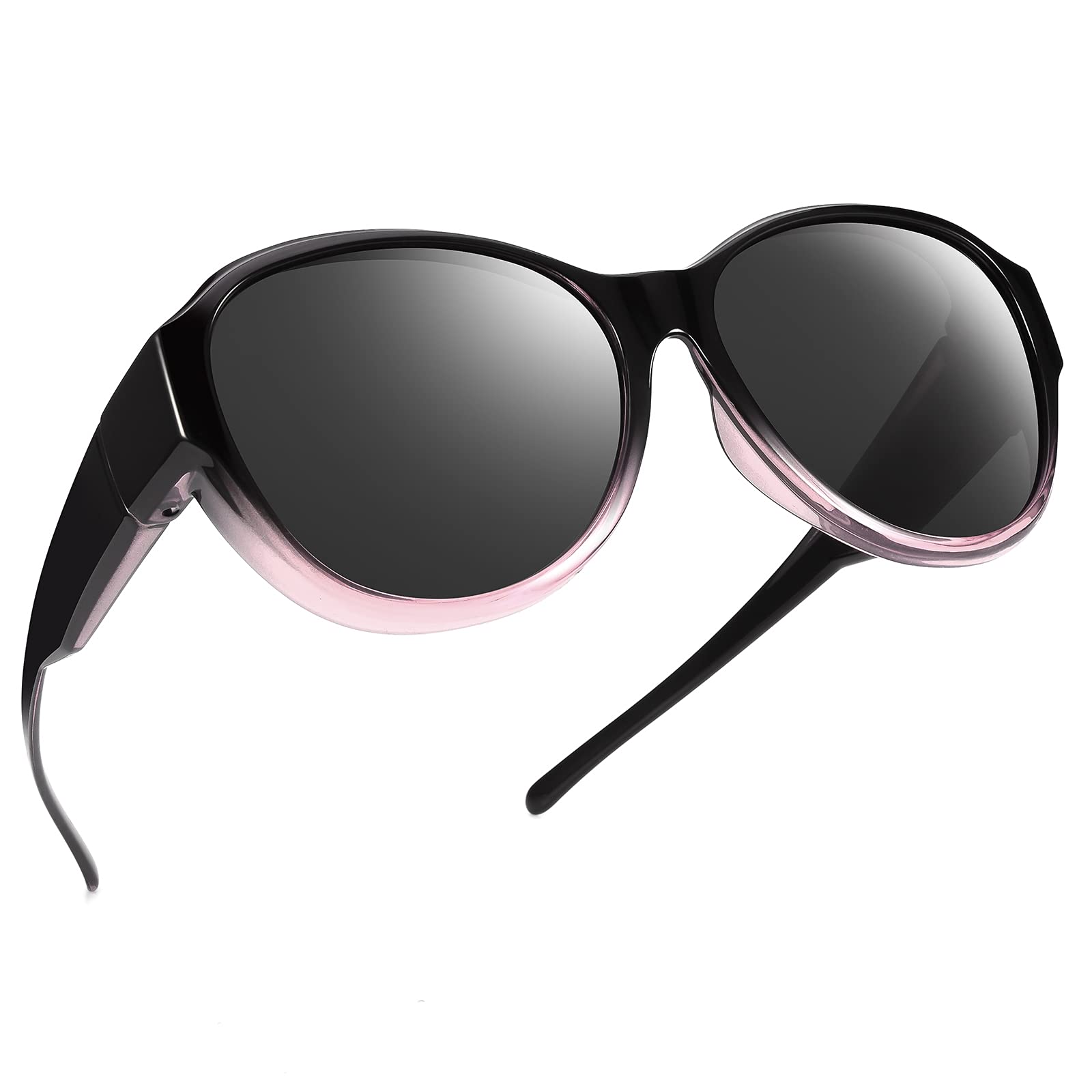 Oversized Fit Over Sunglasses for Women & Men - Polarized Lenses with 100% UV Protection - Perfect for Driving, Outdoor Sports & Everyday Wear