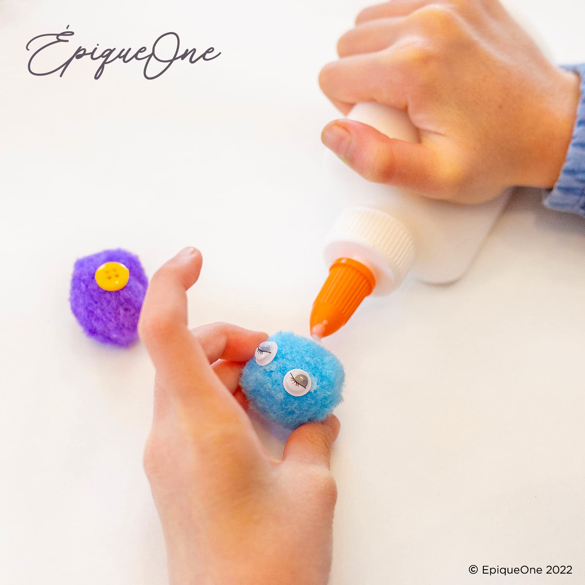 EpiqueOne 2100-Piece Arts & Crafts Kit with Pom Poms, Googly Eyes, Glitter Balls | Complete DIY Craft Supplies for Kids & Adults | Perfect for School Projects, Home Decor, Party Favors & Creative Gift Making