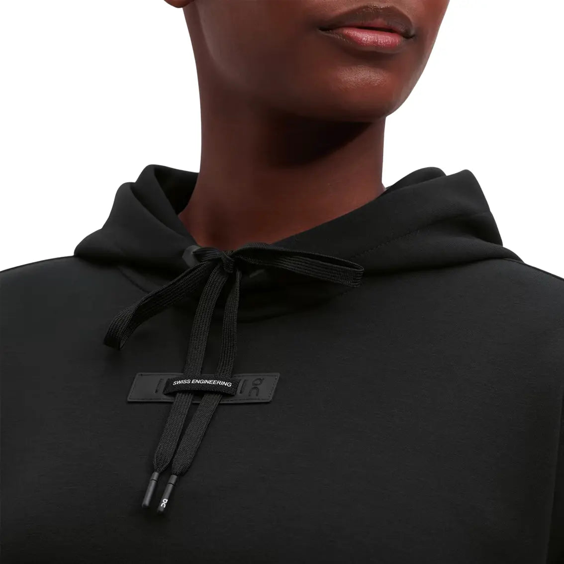 Women's On Running Hoodie - Lightweight & Breathable Black Pullover for Running, Gym & Outdoor Activities