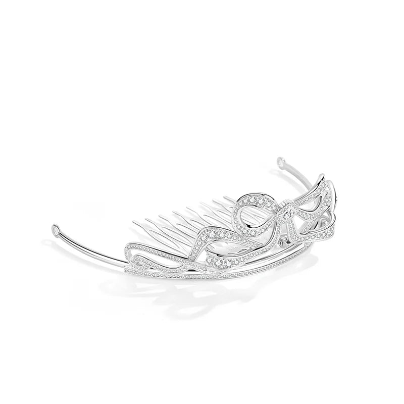 Grace Mini Tiara with Comb - Elegant Hair Accessory for Weddings, Prom & Special Occasions | Perfect Bridal Crown for Women & Girls