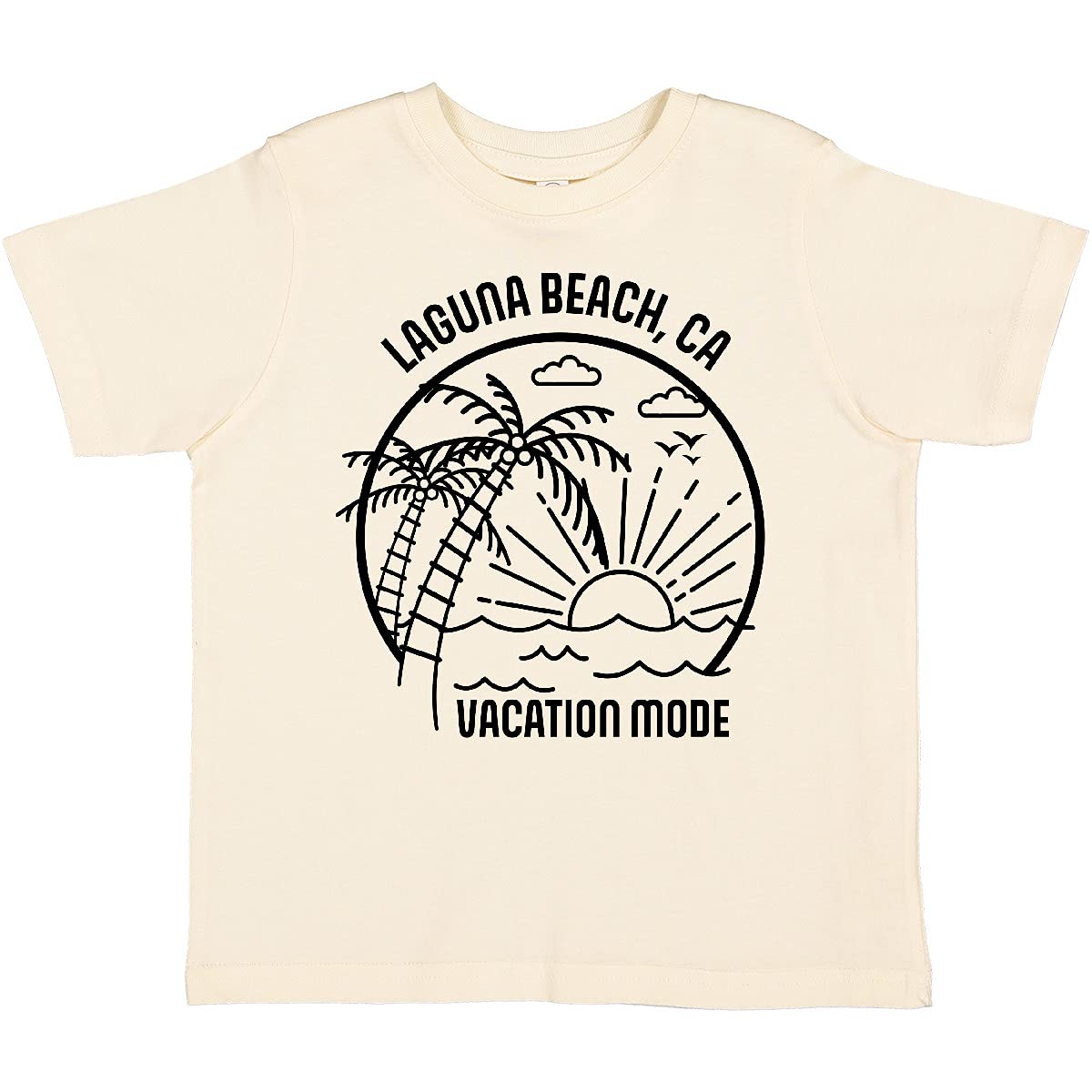 Inktastic Summer Vacation Mode Laguna Beach California Toddler T-Shirt - Cute Kids Beach Outfit for Family Vacations & Summer Fun