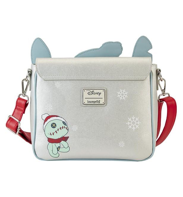 Disney Stitch Holiday Crossbody Bag - Cute Loungefly Mini Backpack for Women & Girls | Perfect for Christmas Gifts, Cosplay, and Disney Park Visits