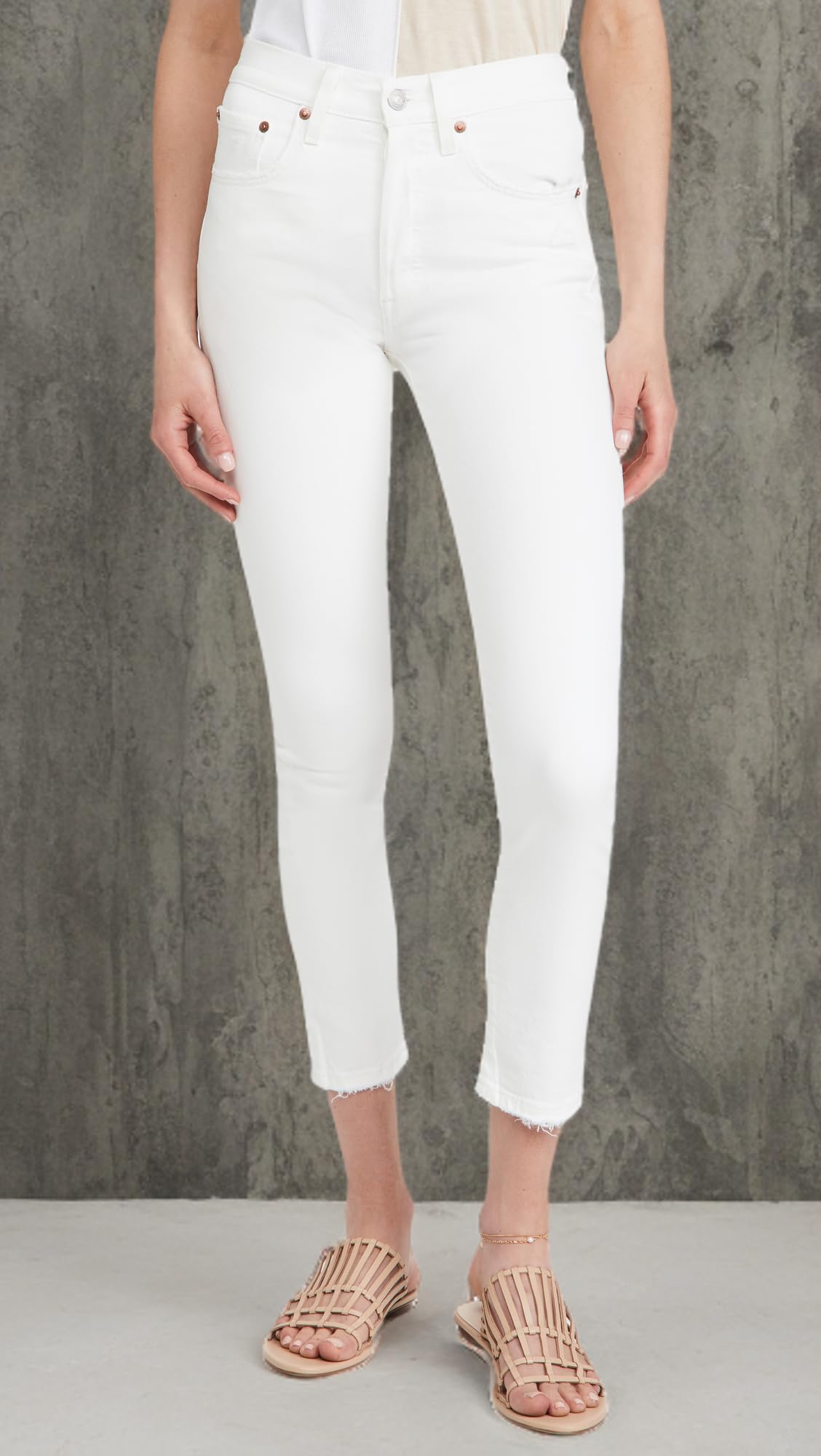 Levi's Women's Premium 501 Skinny Jeans - High Waist Stretch Denim Pants for Everyday Wear & Casual Outfits