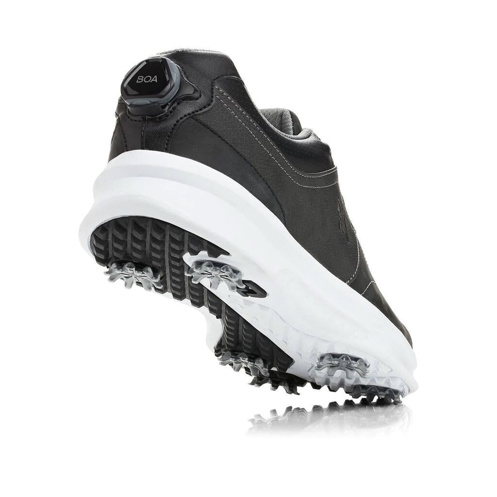 FootJoy Contour Series BOA Black Men's Golf Shoes - Comfortable & Waterproof Spiked Golf Shoes for Men - Perfect for Golf Course & Outdoor Sports