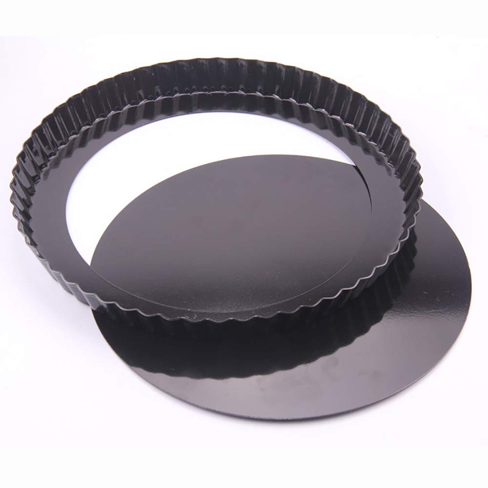 10-Inch Non-Stick Removable Bottom Round Tart Pan - Aluminum Baking Dish for Pies, Cakes & Tarts | Even Heat Distribution & Smooth Surface | Perfect for Home Baking, Thanksgiving Pies & Party Desserts
