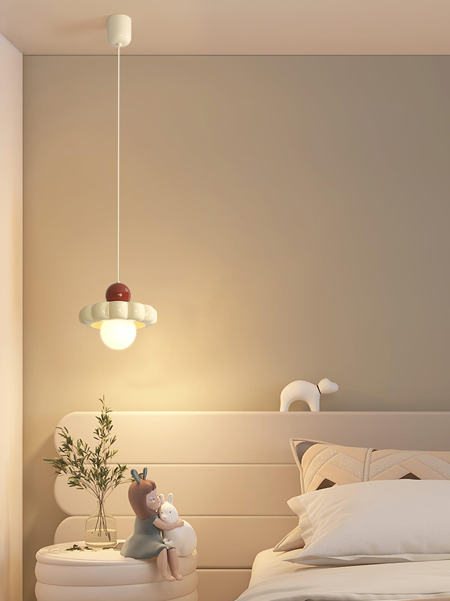 Stylish Cream Cloud Pendant Lamp - Modern Hanging Light Fixture for Bedroom, Living Room & Dining Room Decor