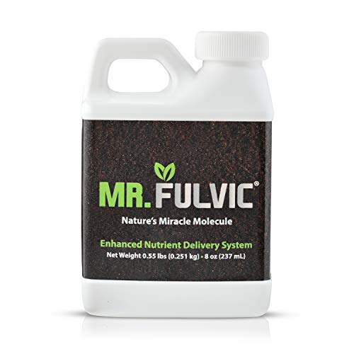 Organic Fulvic Acid Plant Supplement - Natural Humic Soil & Hydroponic Nutrient Booster for Lawn, Garden & Plant Health | Improves Growth & Nutrient Absorption (8 oz) - Perfect for Indoor Plants, Outdoor Gardens & Hydroponic Systems