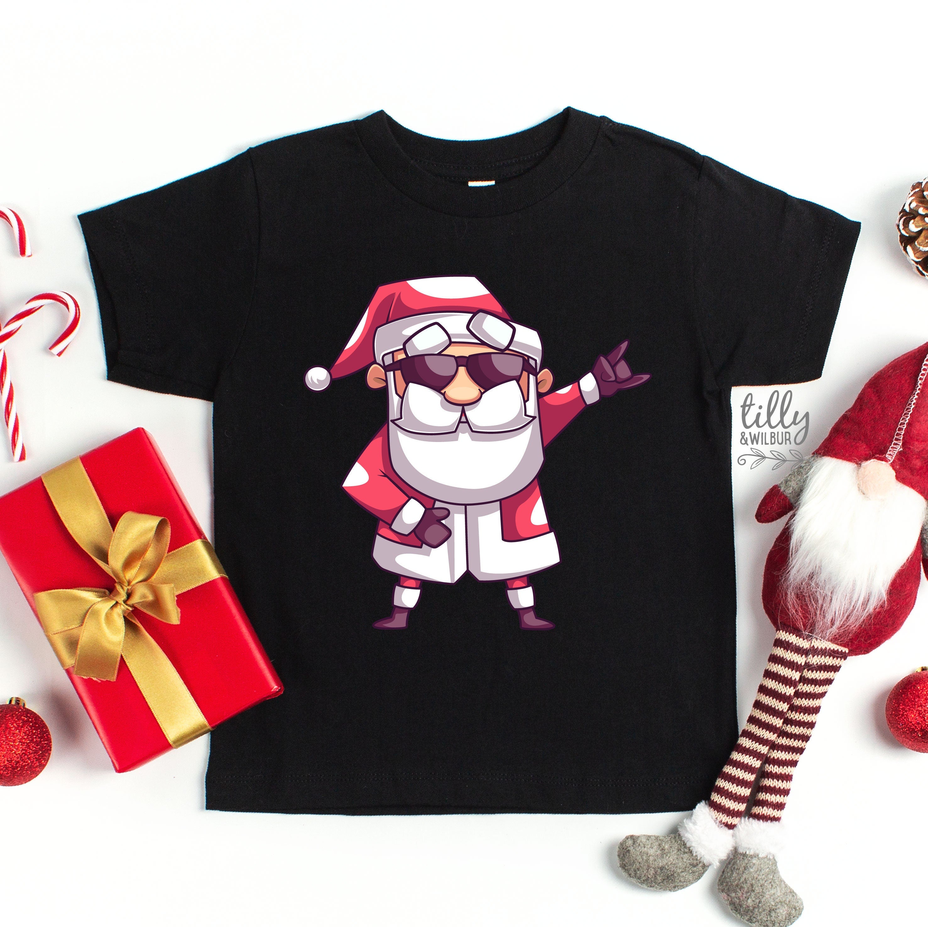 Santa T-Shirt - Festive Christmas Holiday Shirt for Men & Women - Multiple Colors Available - Perfect for Xmas Parties, Family Gatherings & Holiday Photos