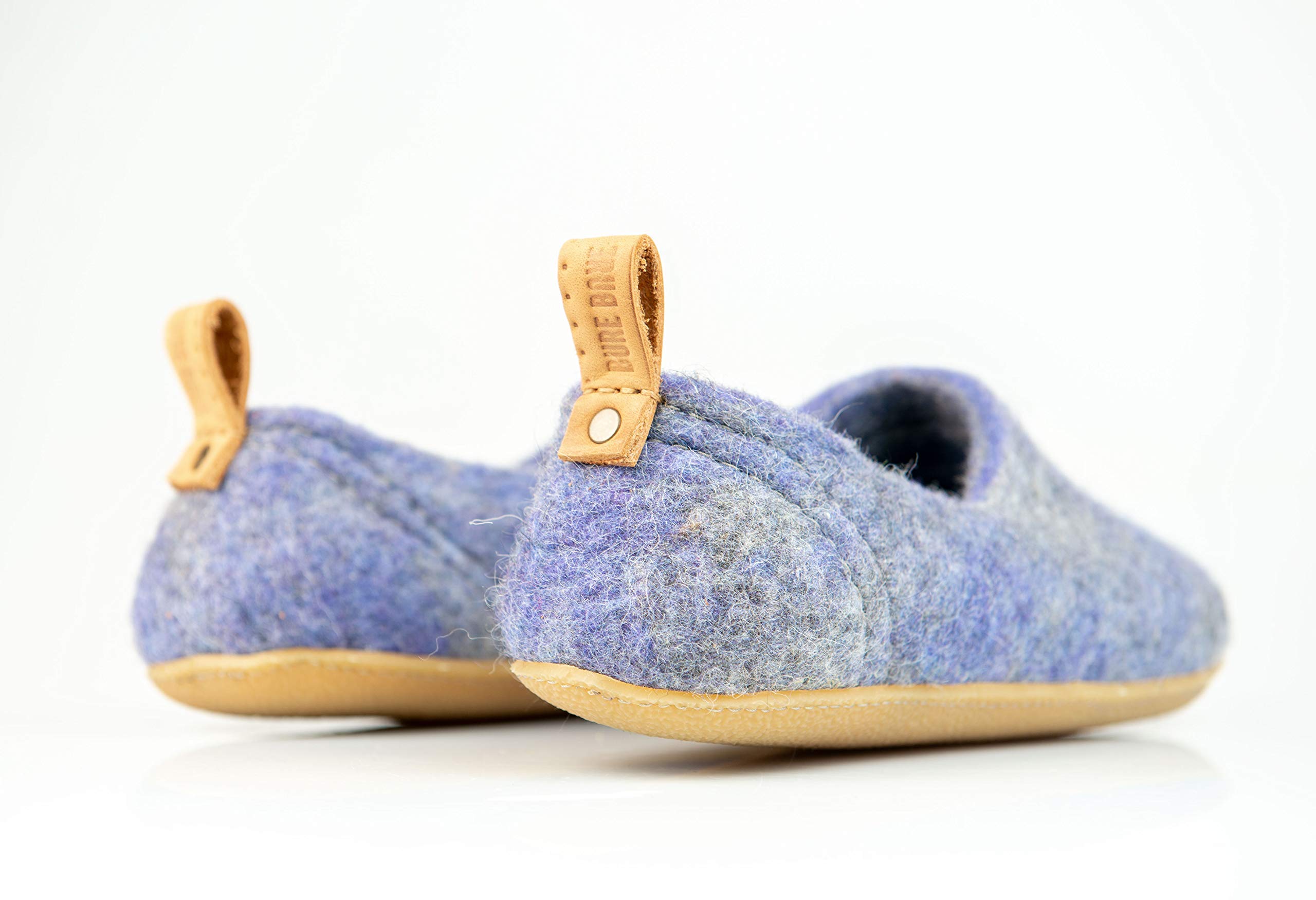 Cozy Natural Wool Slippers for Men - Warm Winter House Shoes with Non-Slip Sole - Perfect Gift for Dad, Father's Day & Christmas - Ideal for Indoor Comfort, Lounge Wear & Relaxation at Home