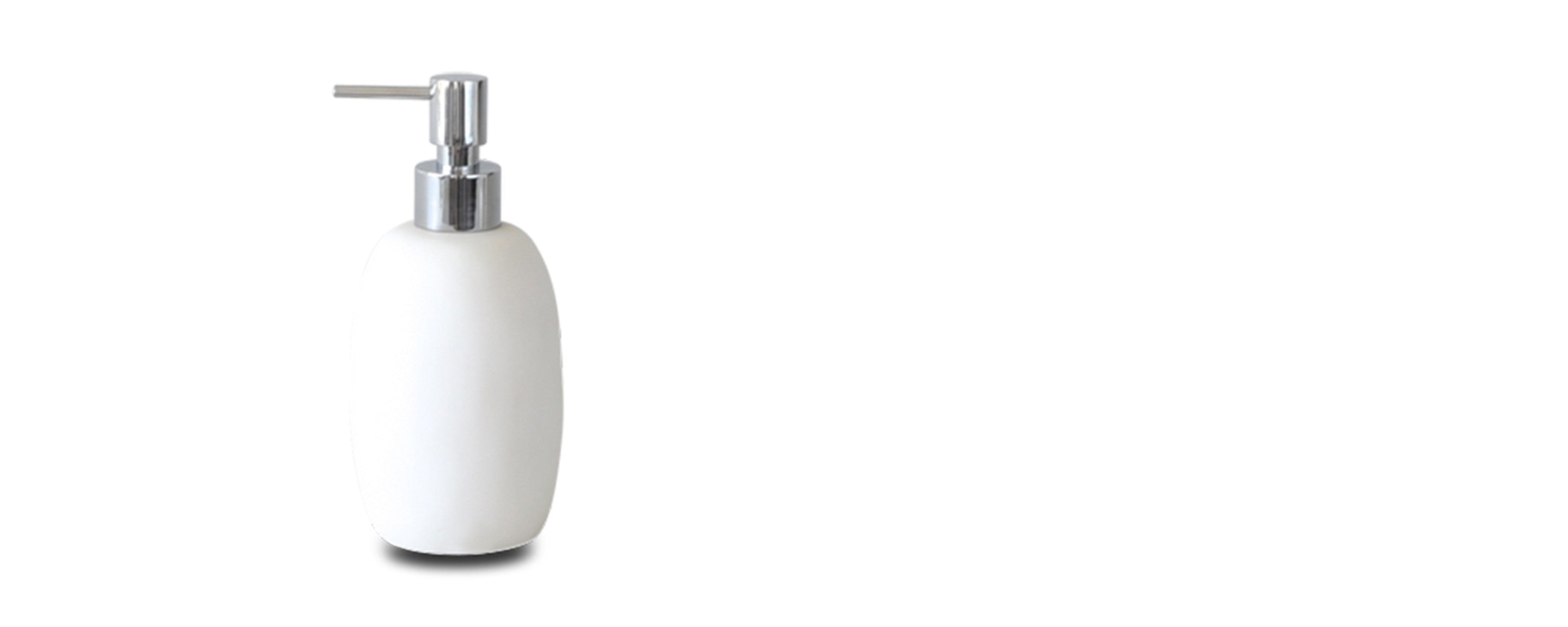 Premium White Resin Soap Dispenser - Elegant Bathroom & Kitchen Hand Soap Dispenser for Modern Home Decor