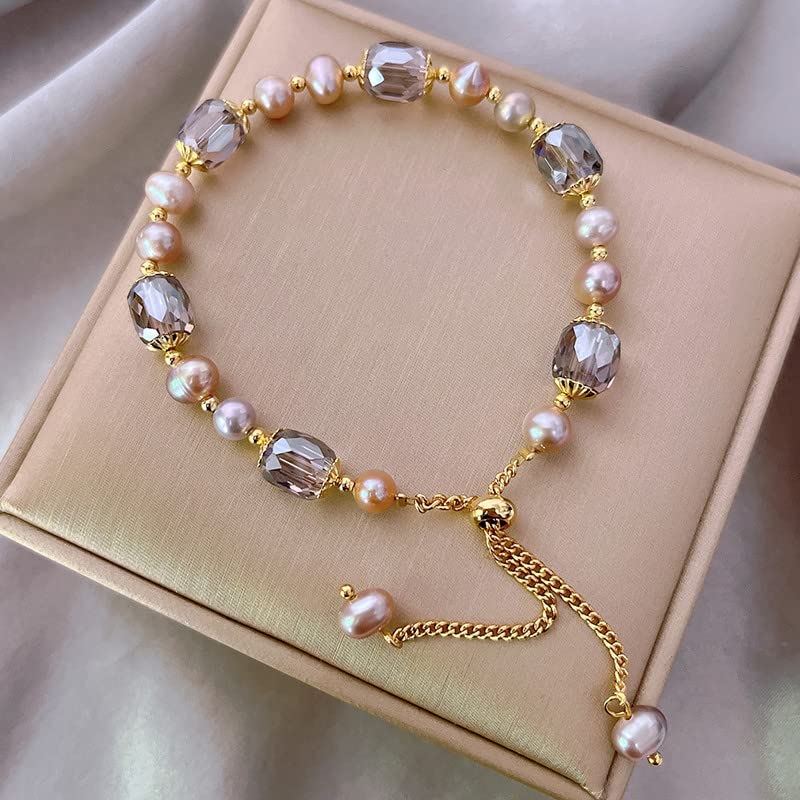 18K Gold Handmade Blessing Jade Bracelet for Women - Adjustable Chinese Beaded Bracelet, Elegant Gold Jewelry Gift for Birthday, Valentine's Day, Christmas & New Year - Perfect for Daily Wear, Special Occasions & Spiritual Protection