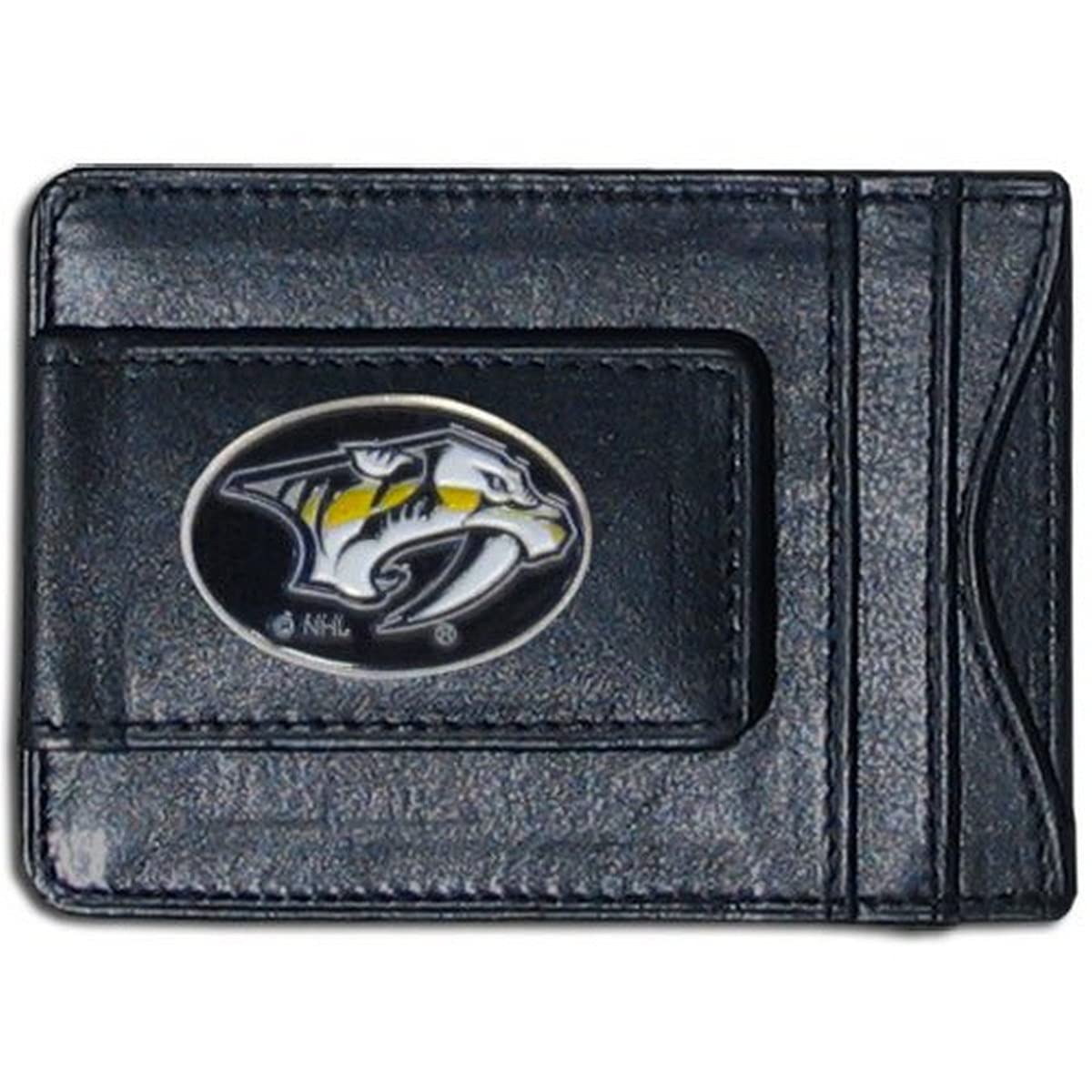 Genuine Leather NHL Cash and Card Holder Wallet - Perfect for Hockey Fans, Game Days & Everyday Use