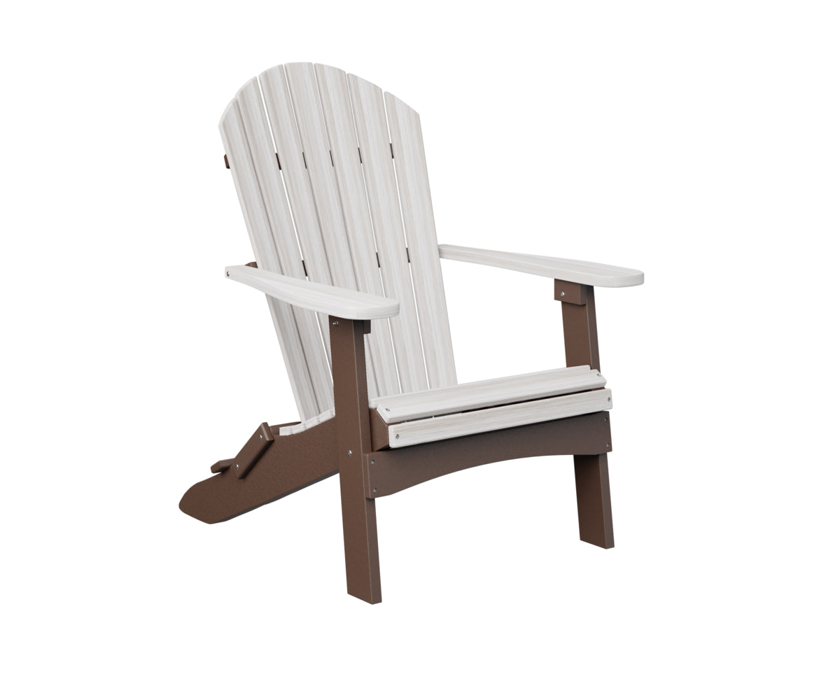 Berlin Gardens ComfoBack Folding Adirondack Chair - Outdoor Patio Furniture for Deck, Poolside & Garden Relaxation