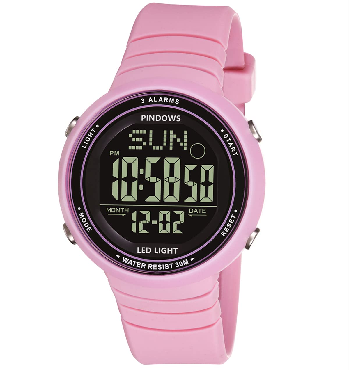 Women's Digital Sports Watch - Waterproof, Alarm, Stopwatch for Outdoor & Fitness