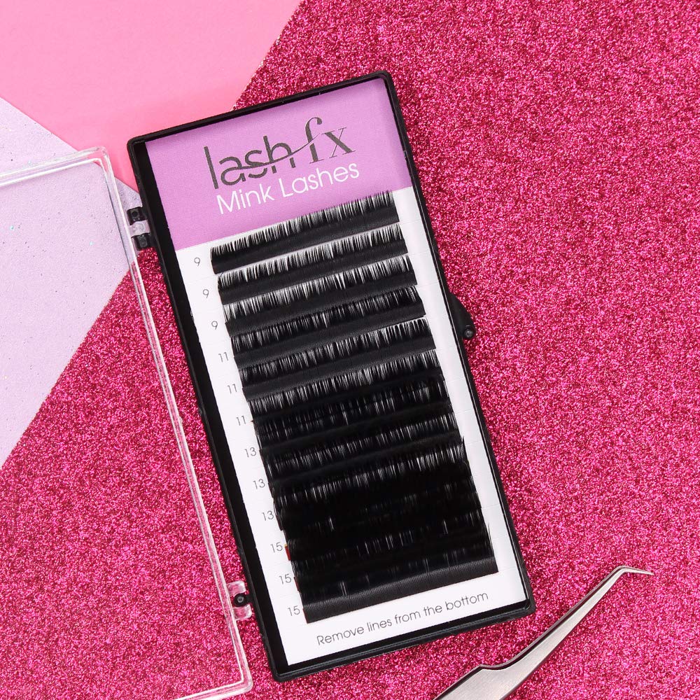 Premium Mink Eyelash Extensions - C Curl 10mm Extra Thick 0.20mm False Lashes for Volume & Length | Professional Salon Quality | Perfect for Weddings, Parties & Special Occasions