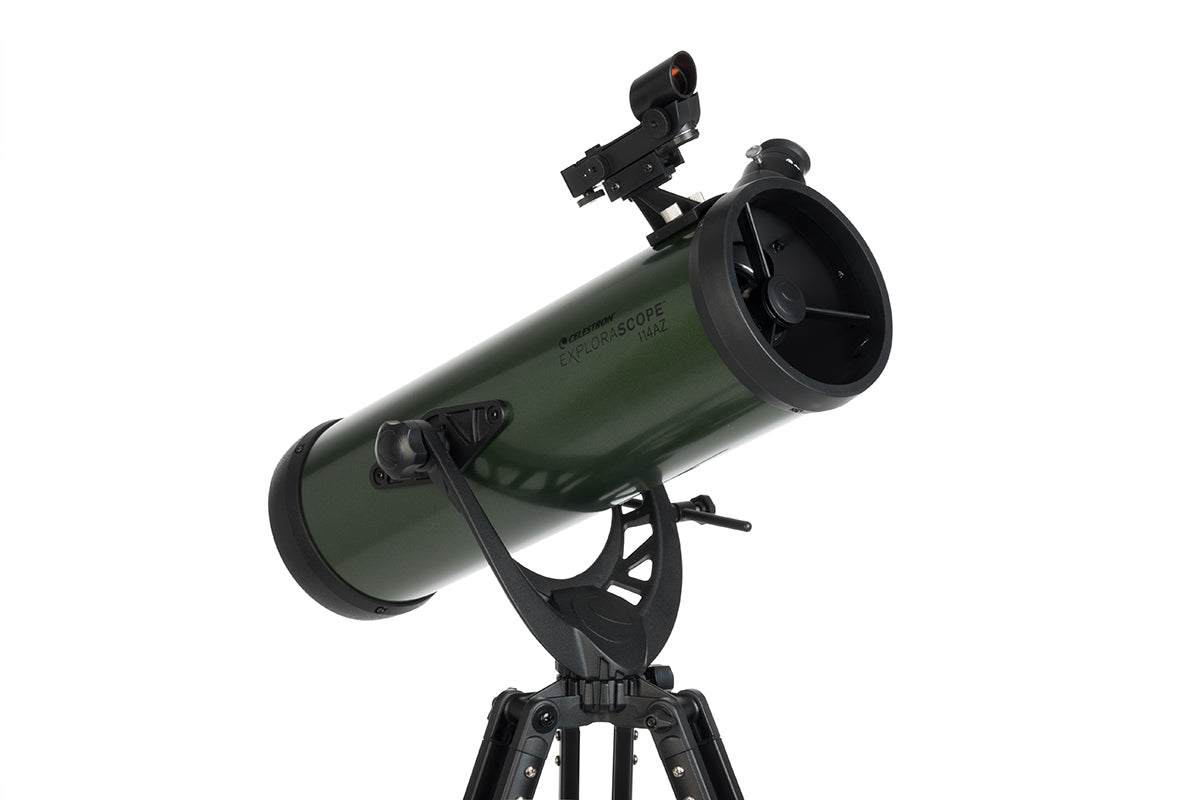 National Park Foundation Explorascope 114AZ Telescope - Portable Refractor Telescope for Beginners & Kids - Stargazing, Bird Watching & Outdoor Adventures