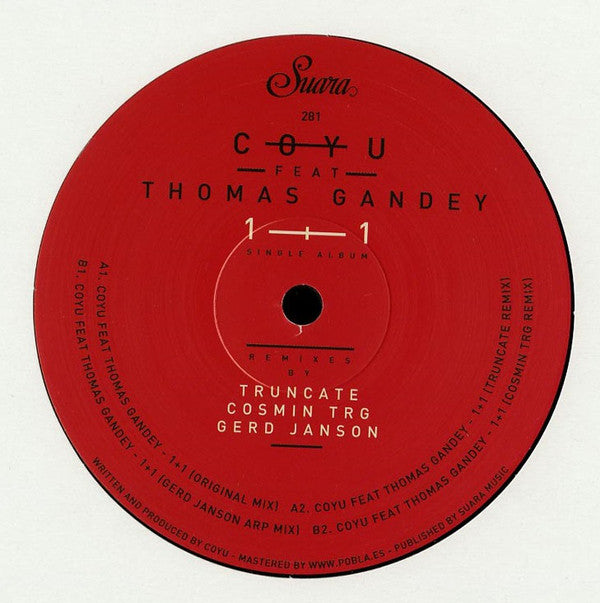Coyu & Thomas Gandey – 1+1 EP 12 Suara (SUARA281) | Electronic Dance Music Vinyl & Digital Download – Perfect for DJ Sets & Club Nights