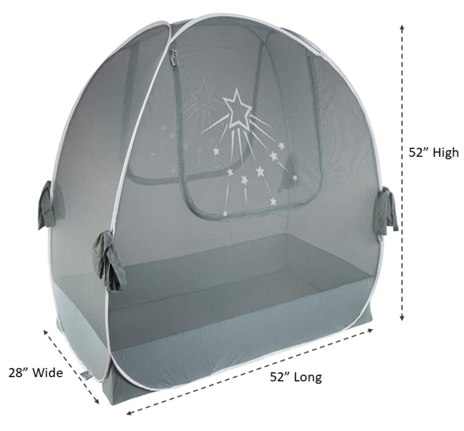 Aussie Cot Net - Baby Crib Tent with Mosquito Protection | Safe & Secure Toddler Proof Crib Netting to Prevent Climbing Out | Perfect for Nursery, Daycare & Travel Use