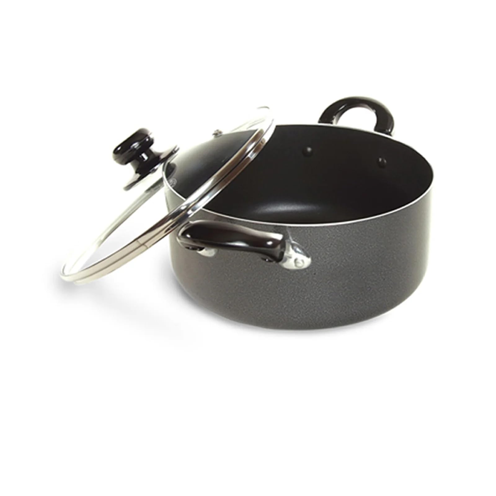 Better Chef 6-Quart Heavy-Gauge Aluminum Dutch Oven with Glass Lid - Perfect for Braising, Stewing & Baking - Ideal for Home Cooking & Camping Trips
