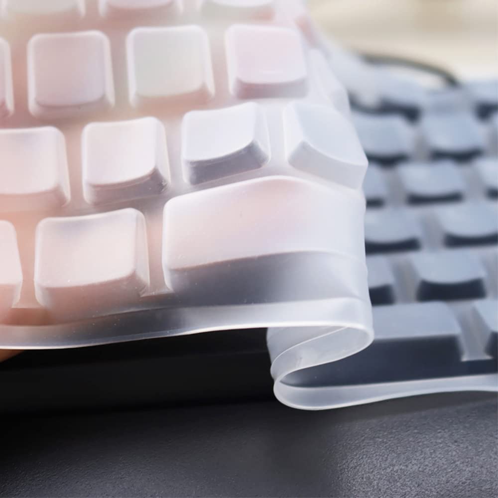 Clear Dust-Proof Silicone Keyboard Cover for Logitech G413 TKL SE Mechanical Gaming Keyboard - Protects from Spills & Debris, Perfect for Gaming & Office Use