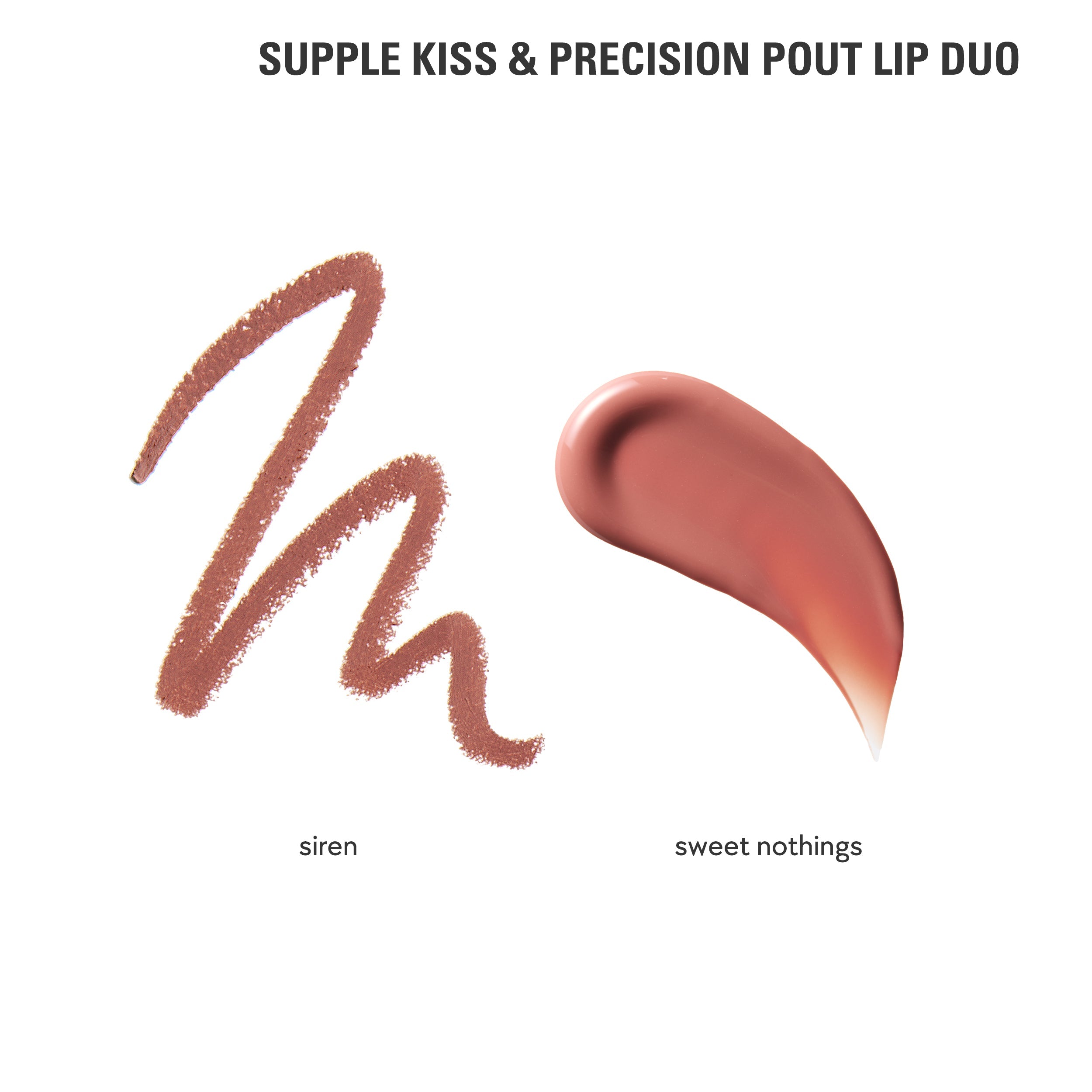 Supple Kiss & Precision Pout Lip Duo Gift Set - Hydrating Lipstick & Lip Gloss Combo for Soft, Full Lips | Perfect for Date Night, Parties & Everyday Wear