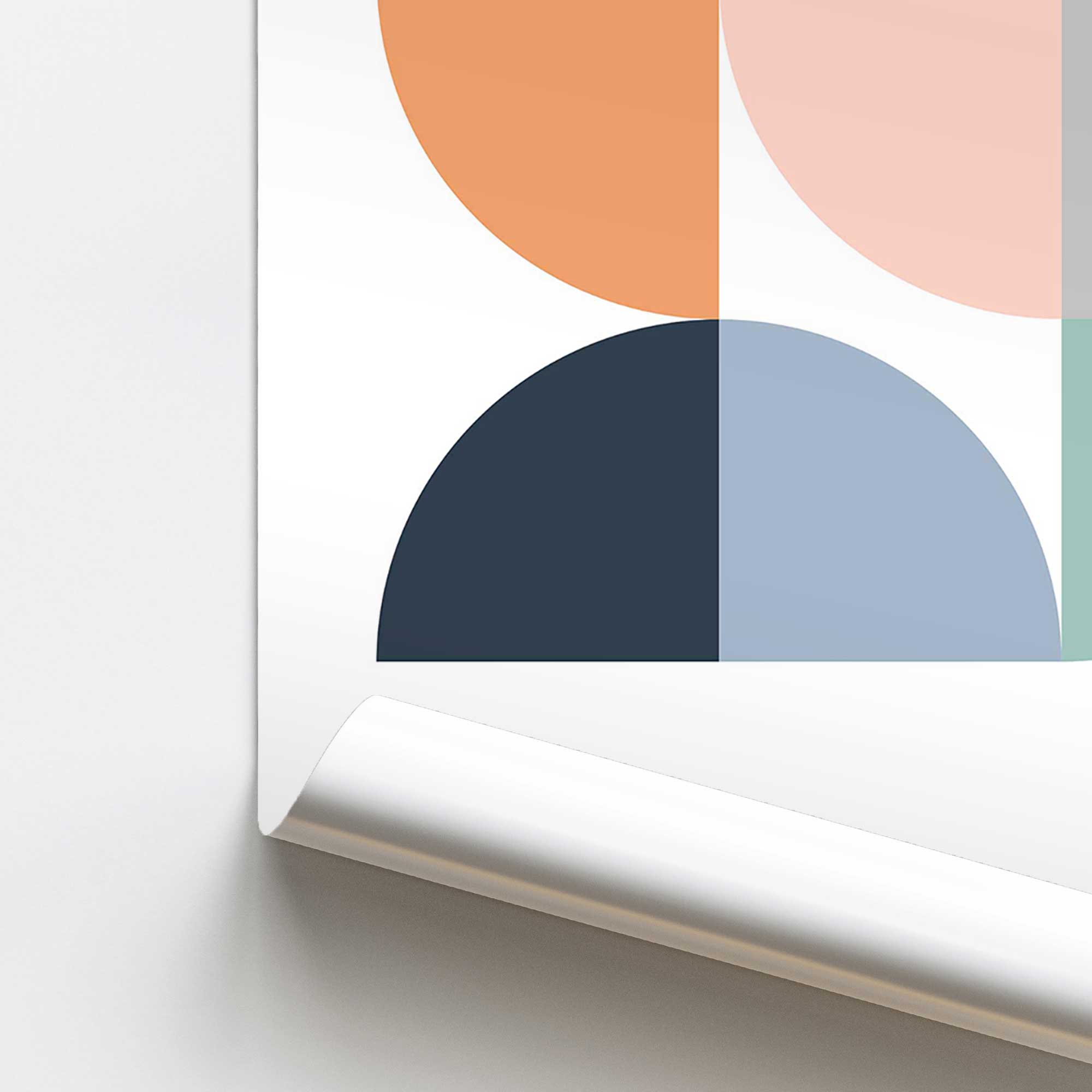Angles of Harmony Rolled Canvas Print - Premium Wall Art for Home & Office Decor - Perfect for Living Room, Bedroom, and Gift Giving