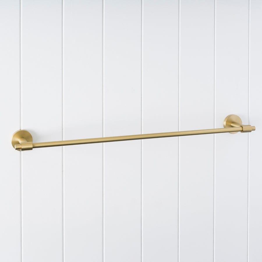 600mm Brushed Brass Melbourne Towel Rail - Premium Bathroom Towel Holder for Modern Home Decor & Spa-Like Experience
