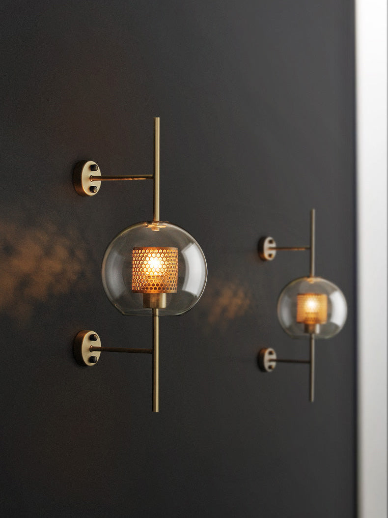 Chiswick Modern Glass Wall Light Fixture - Sleek Indoor/Outdoor Sconce for Living Room, Bedroom, or Patio Lighting