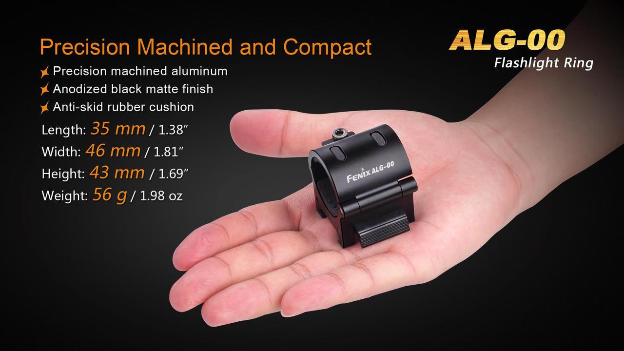 Fenix ALG-00 LED Flashlight Ring - Compact, Rechargeable, and Bright for Outdoor Adventures, Camping, and Emergency Situations