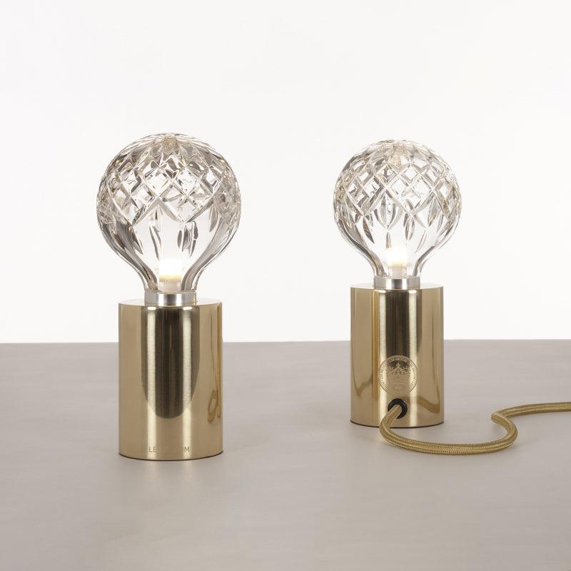 Elegant Crystal Bulb Table Lamp - Modern Home & Office Decor for Living Room, Bedroom, or Study - Perfect for Ambient Lighting & Stylish Interior Design