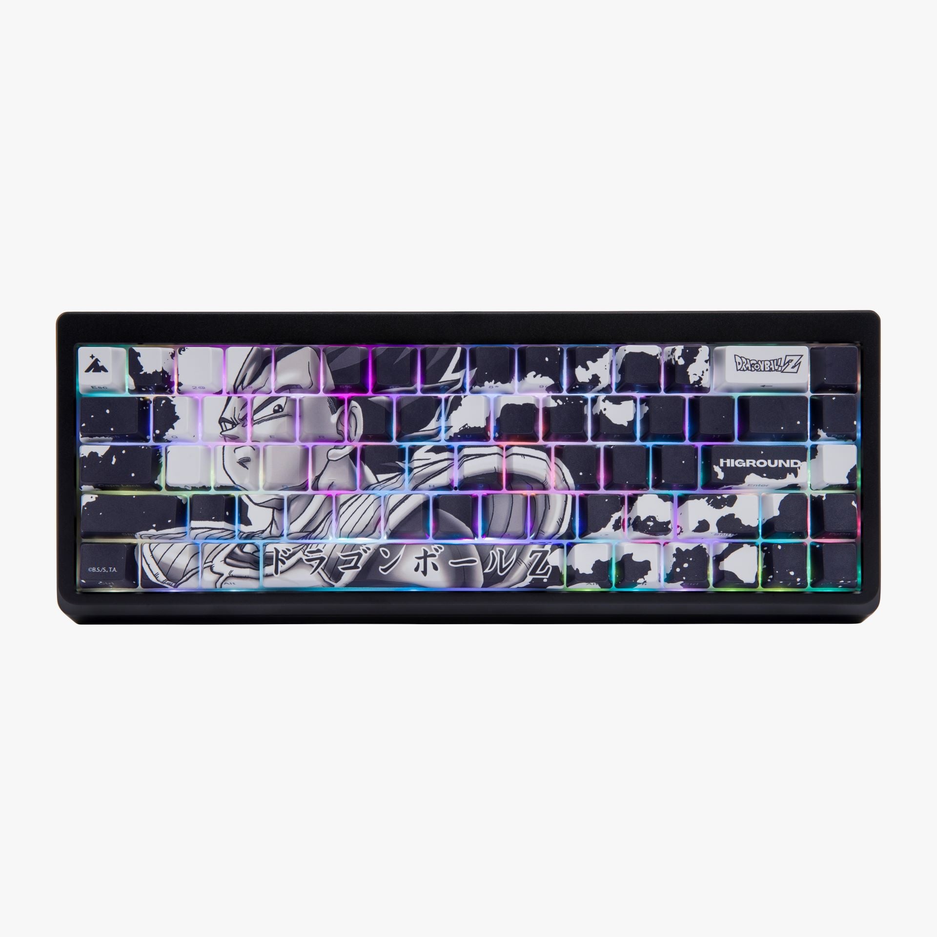 DBZ x HG Summit 65 Mechanical Keyboard - Vegeta Dragon Ball Z Edition - Perfect for Gaming, Typing & Anime Fans Workspace Setup