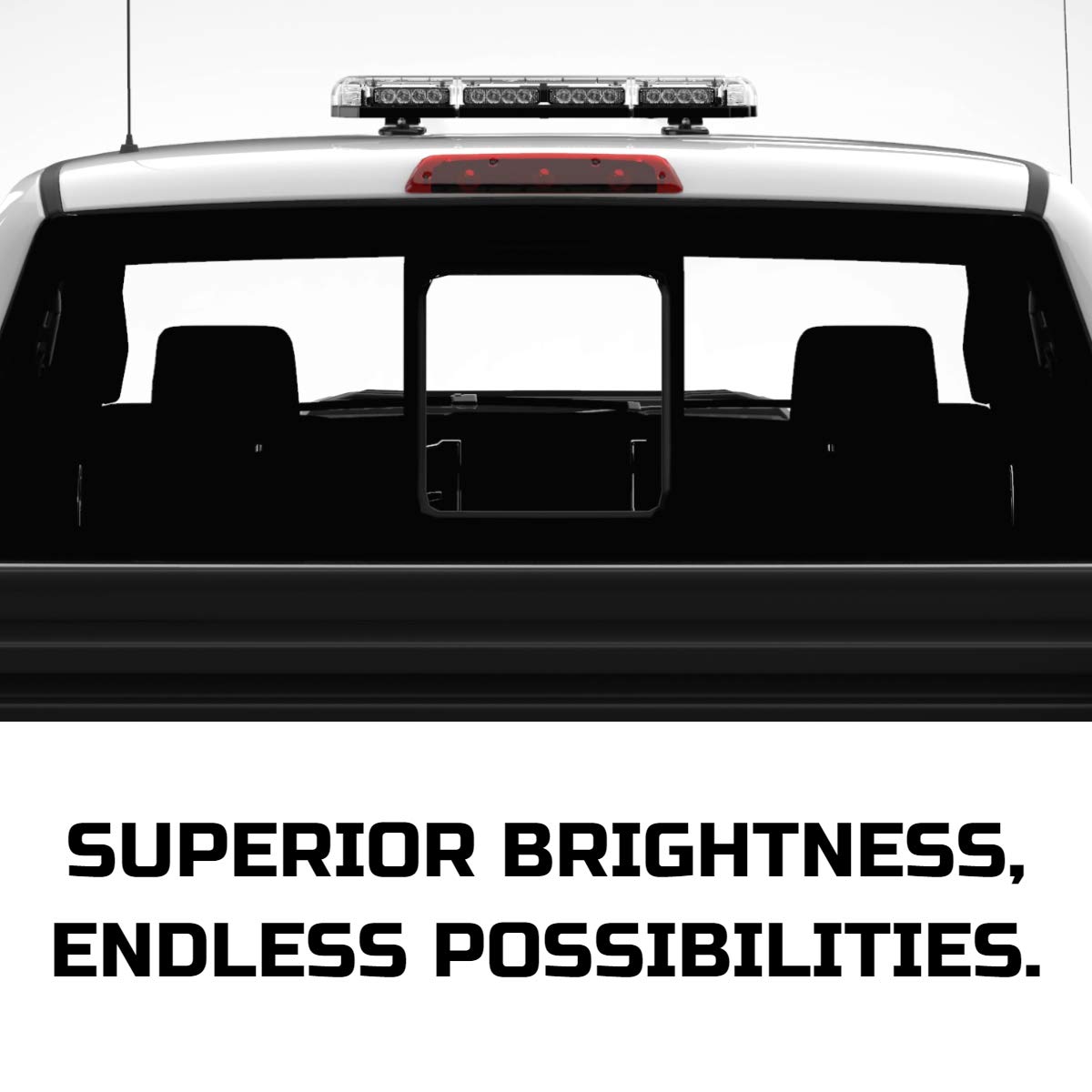 SpeedTech Lights Mini 21 120W LED Strobe Light Bar - Blue/Amber (Blue/Yellow) Magnetic Roof Mount for Trucks, Cars, Plows & Emergency Vehicles | High Visibility Warning Lights for Road Safety, Construction Sites & Night Driving