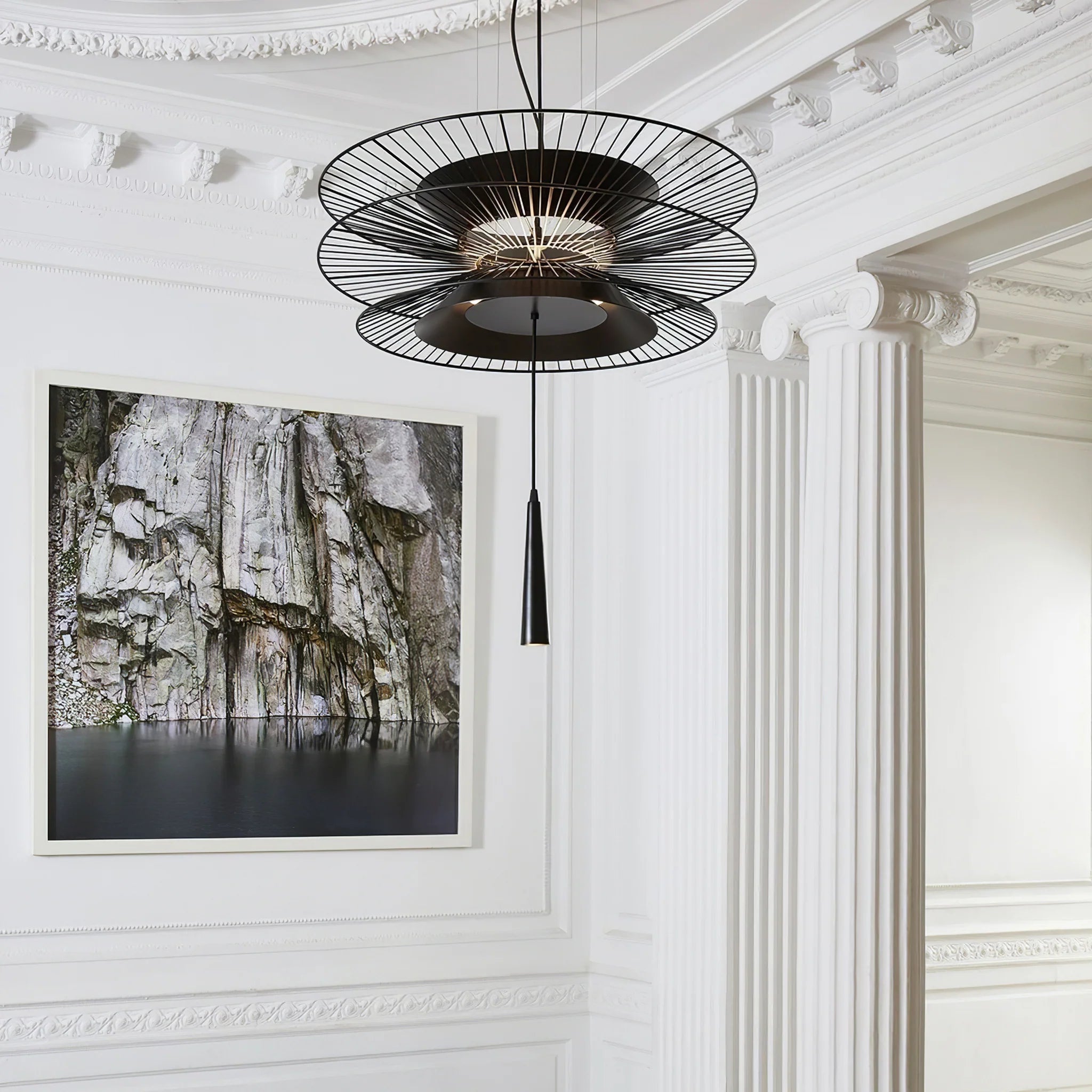 Wind Valley Chandelier - Elegant Crystal Ceiling Light Fixture for Dining Room, Living Room & Bedroom | Modern Home Decor Lighting