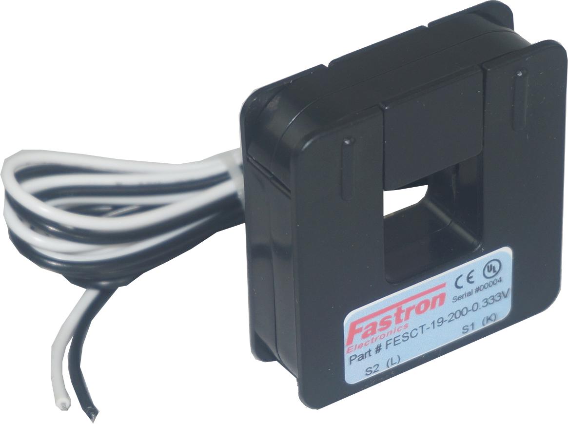 FESCT 19 250 0.333V 250A Split Core Current Transformer - Class 1 Accuracy, 19x19mm Aperture with 1M Flying Leads | Ideal for Solar Panel Monitoring, Energy Meters & Industrial Electrical Measurements