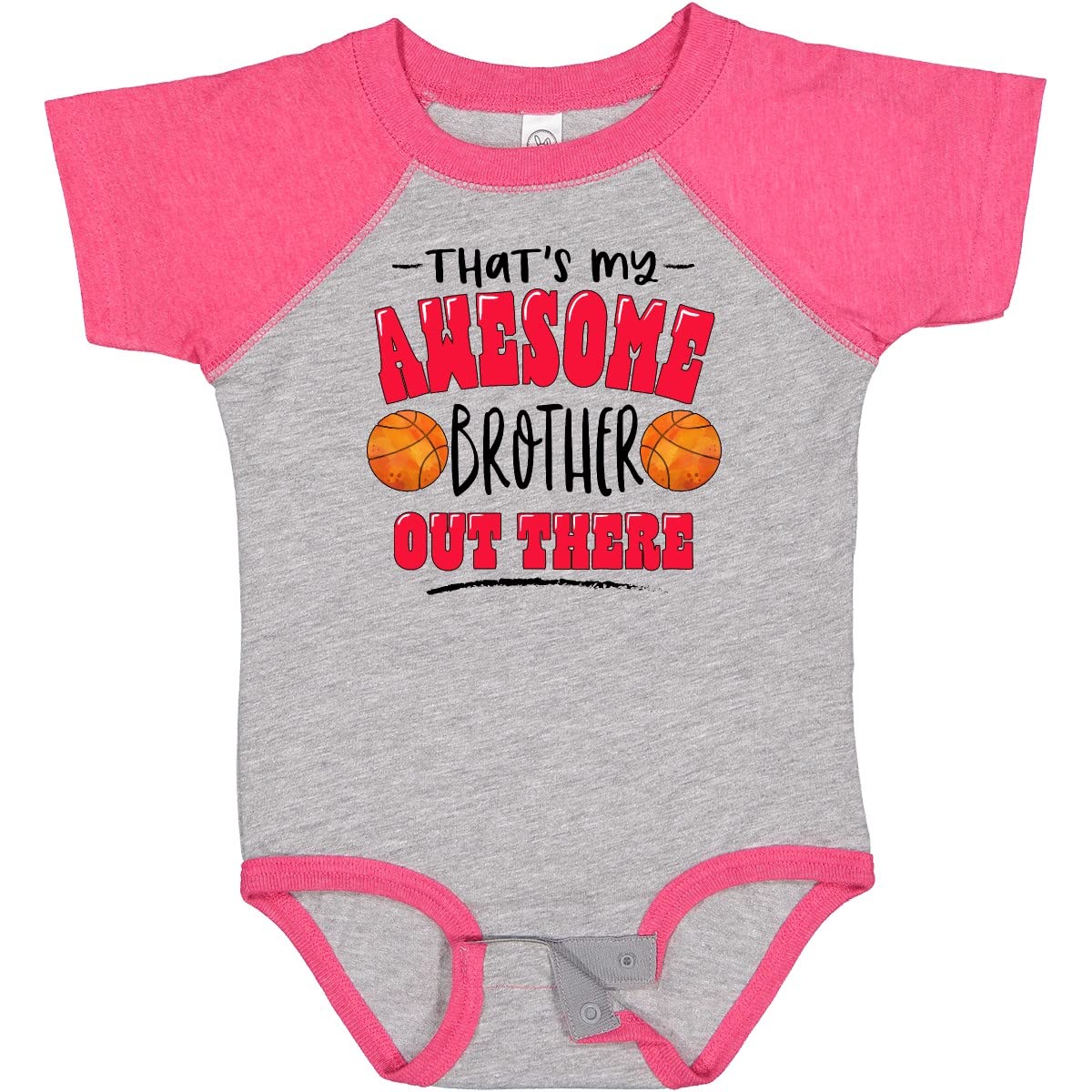 Inktastic Awesome Brother Basketball Baby Bodysuit for Sports Fans