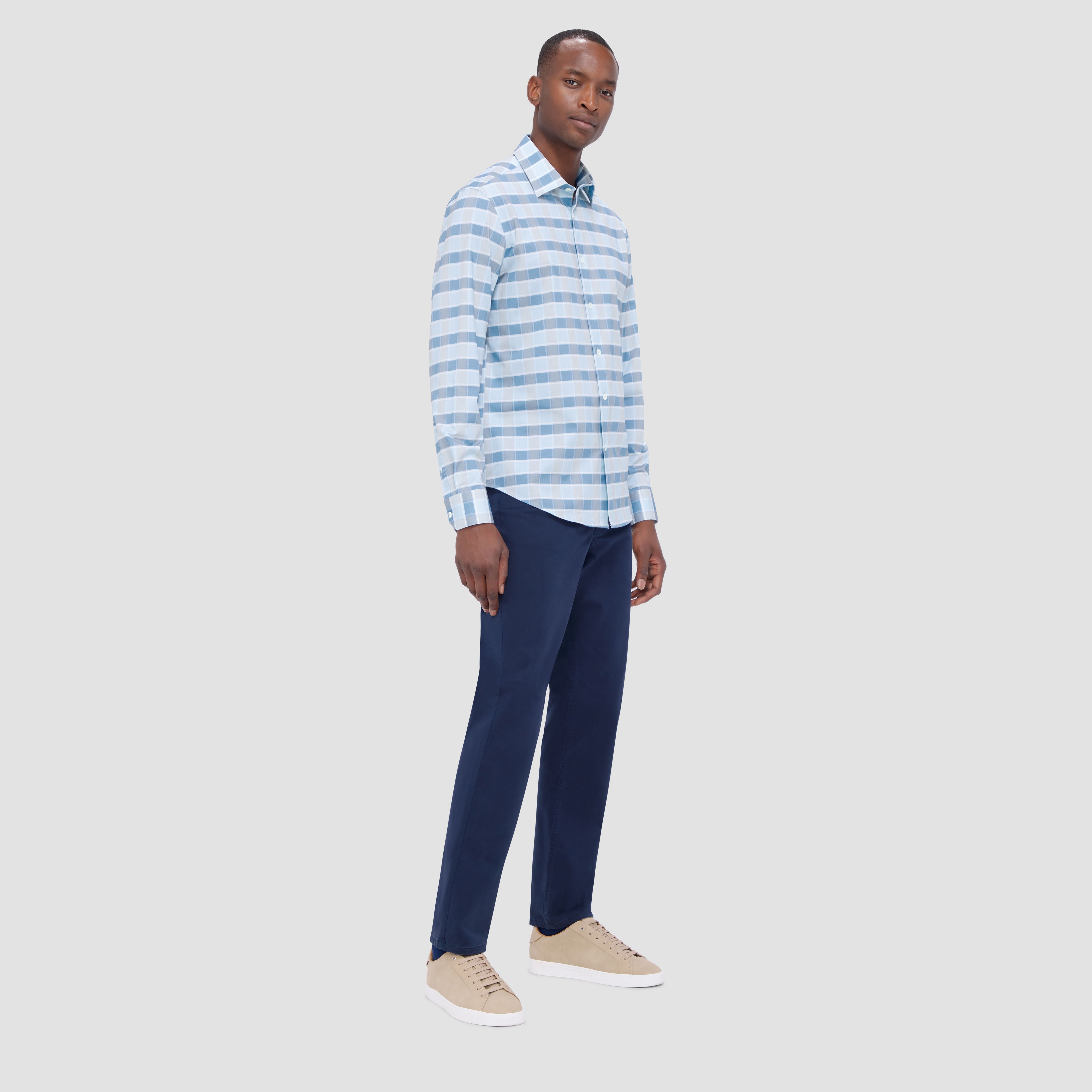 James Checkered Cotton Shirt for Men - Soft & Breathable Button Down Casual Shirt - Perfect for Office, Date Night & Weekend Outings