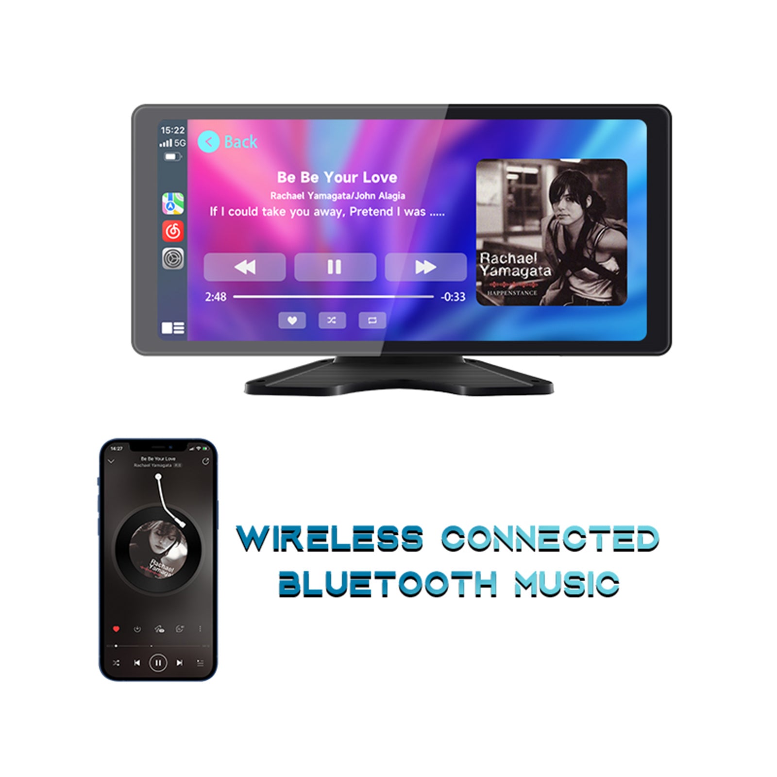 10.36 Inch IPS Quantum Touch Screen Monitor with 1600x720 Resolution & 4 Backup Cameras - HD Display for RV, Truck, Bus & Commercial Vehicles - Perfect for Navigation, Rearview Monitoring & Fleet Management