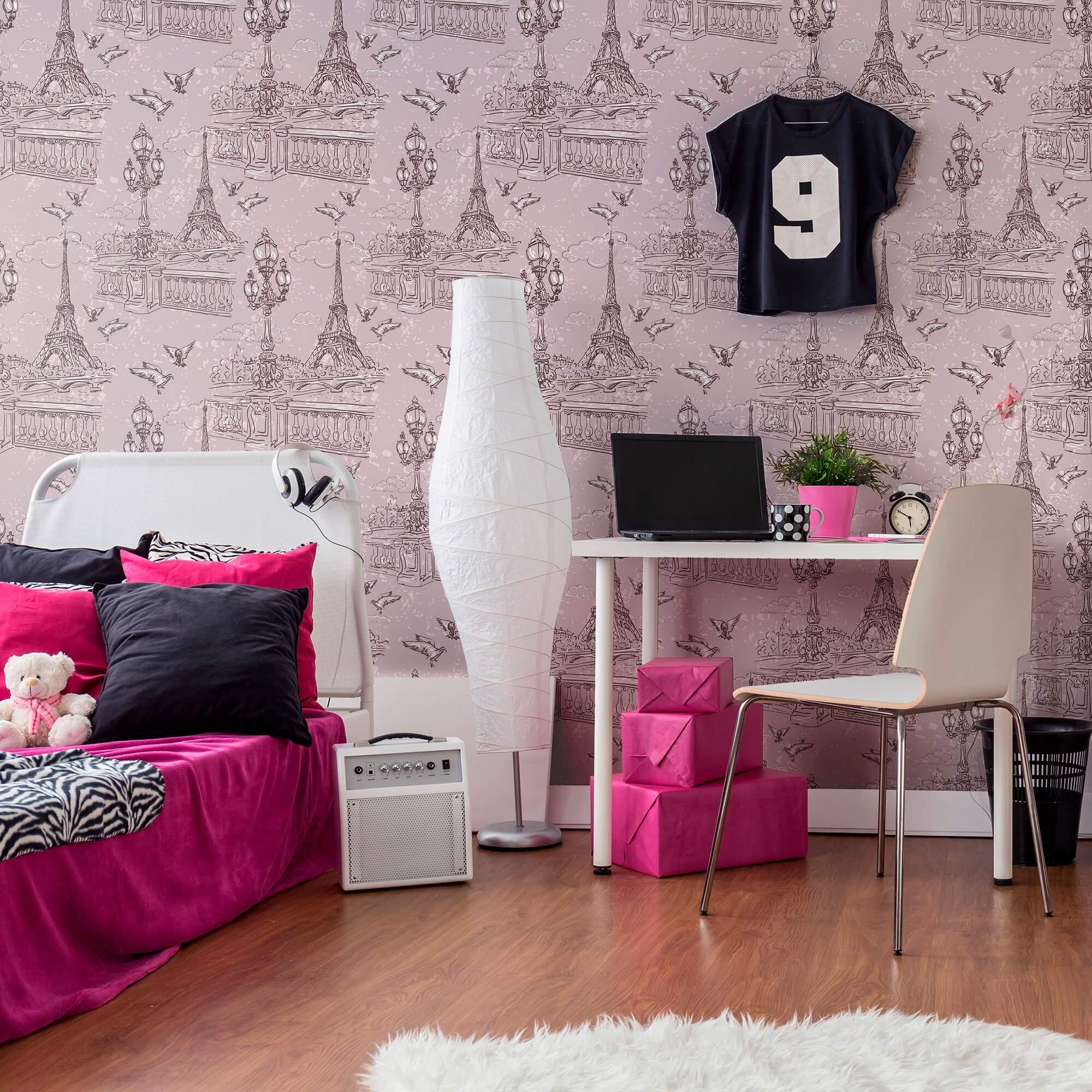 Grey Travel Themed Peel and Stick Removable Wallpaper - Self-Adhesive Decorative Wall Covering for Home, Office & Nursery - Easy to Install & Remove - 8500 (Perfect for Bedroom Accent Walls, DIY Home Decor & Rental Apartments)