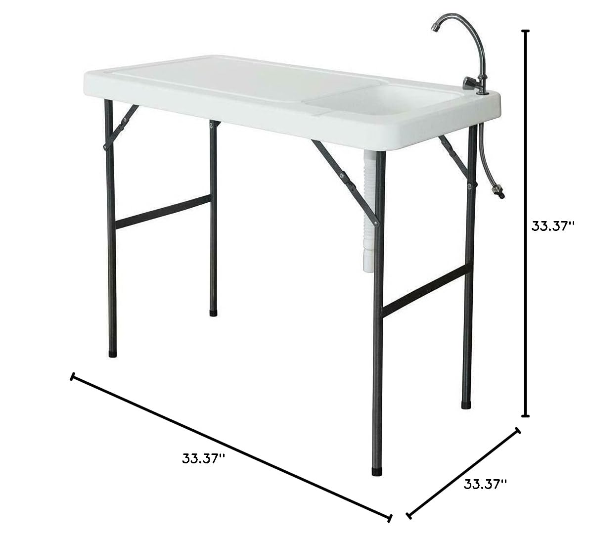 **BrandMagaz Portable Folding Outdoor Table - Camping Sink, Fish Cleaning & Hunting Cutting Station - Lightweight Picnic & Camping Supplies for Outdoor Adventures**    *(Perfect for Camping, Fishing, Hunting, Picnics & Outdoor Cooking)*