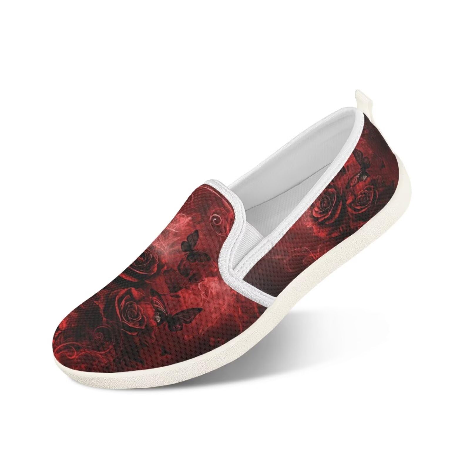 Women's Casual Slip-On Walking Shoes - Breathable Mesh Flats for Wide Feet, Non-Slip Comfortable Tennis Shoes | Perfect for Work, Travel & Everyday Wear